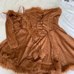 Fox dress costume with ears and tail